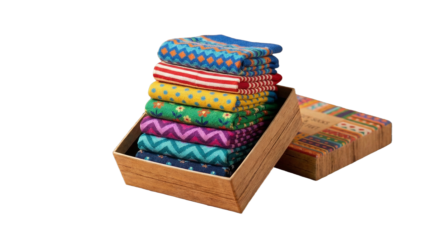 Colorful socks collection